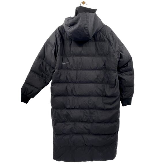 Nike Black Down-Fill City LONG LENGTH Puffer Parka Coat - Picture 4 of 7